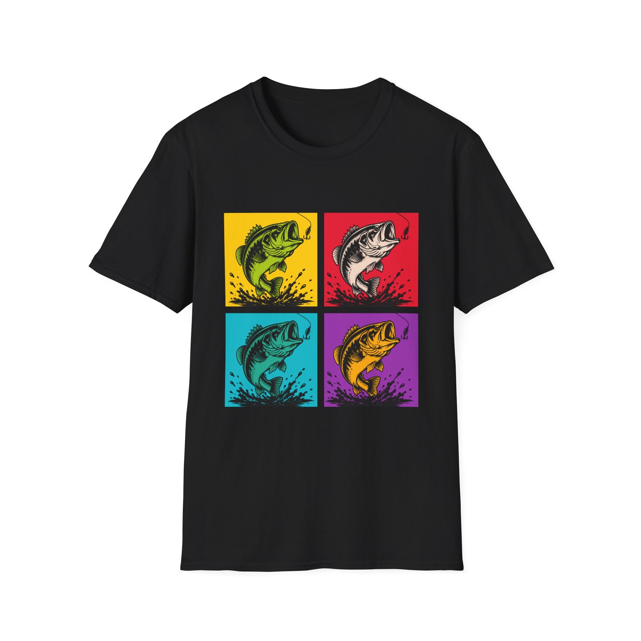 Color Splash Bass  T-Shirt
