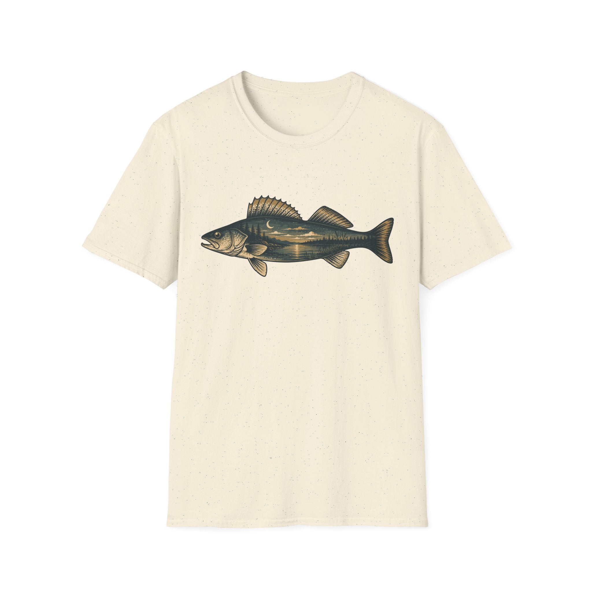 Moonlit Lake Walleye  T-Shirt