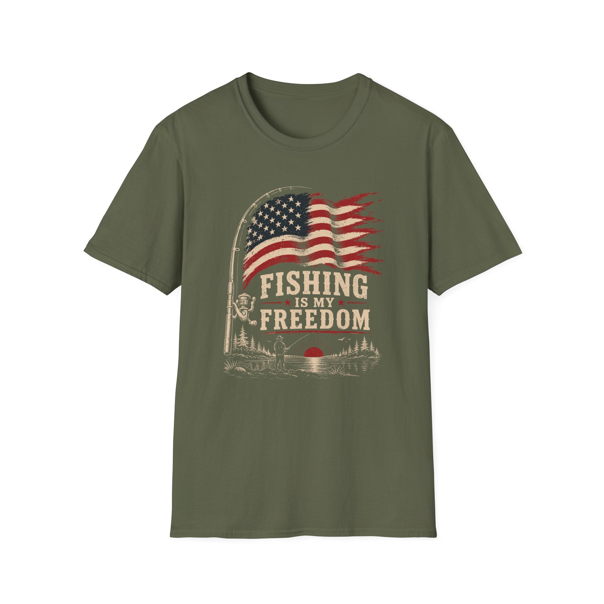 Fishing Freedom   T-Shirt