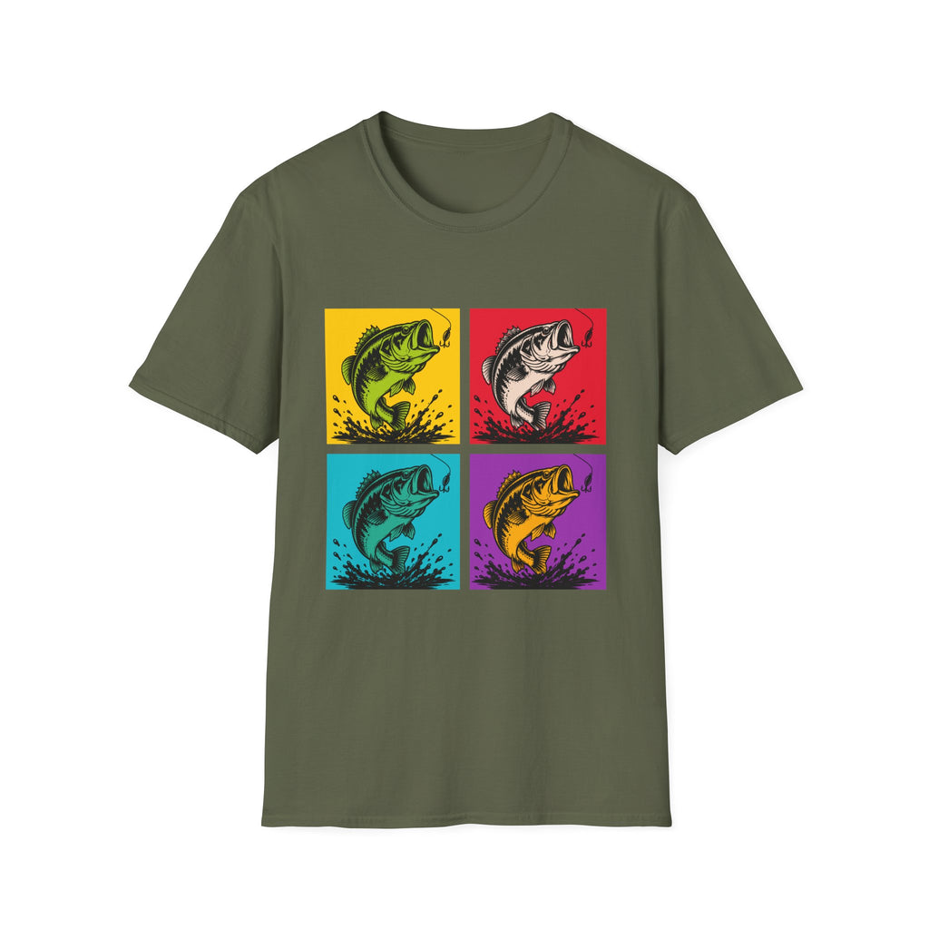 Color Splash Bass  T-Shirt