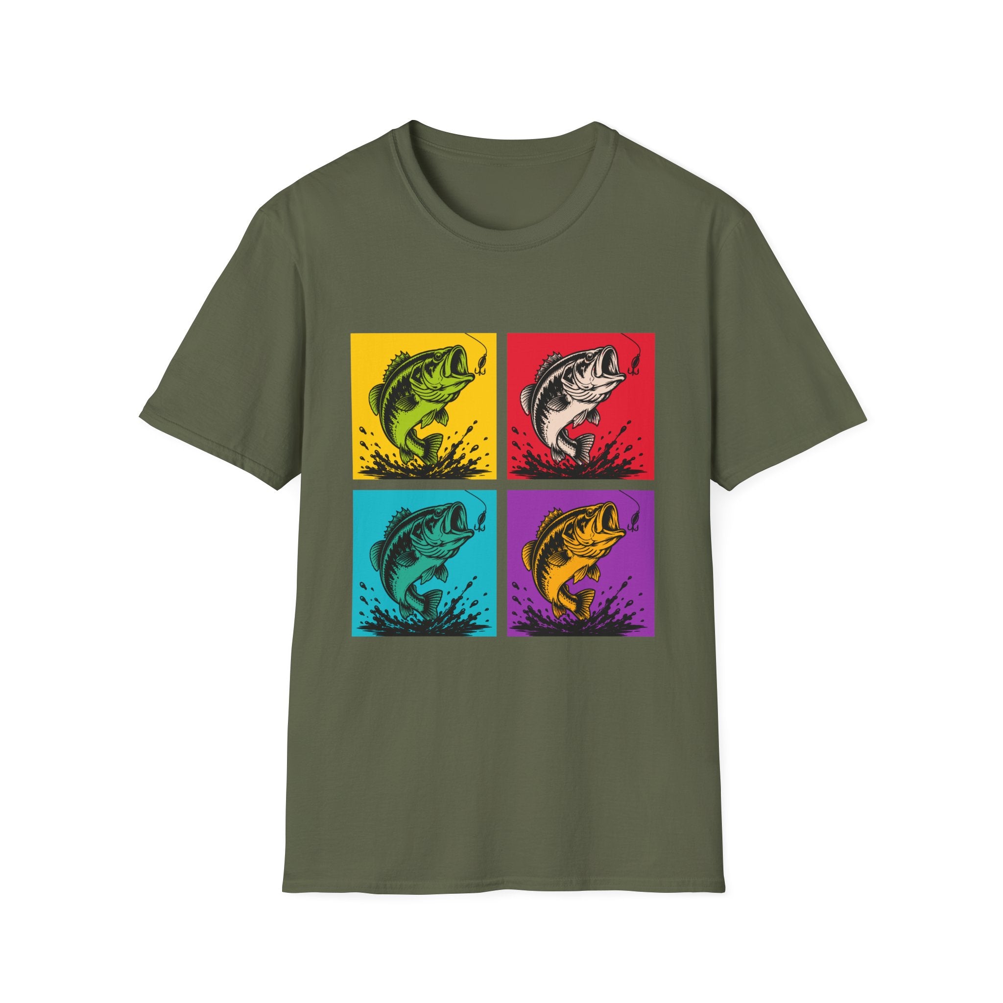 Color Splash Bass  T-Shirt
