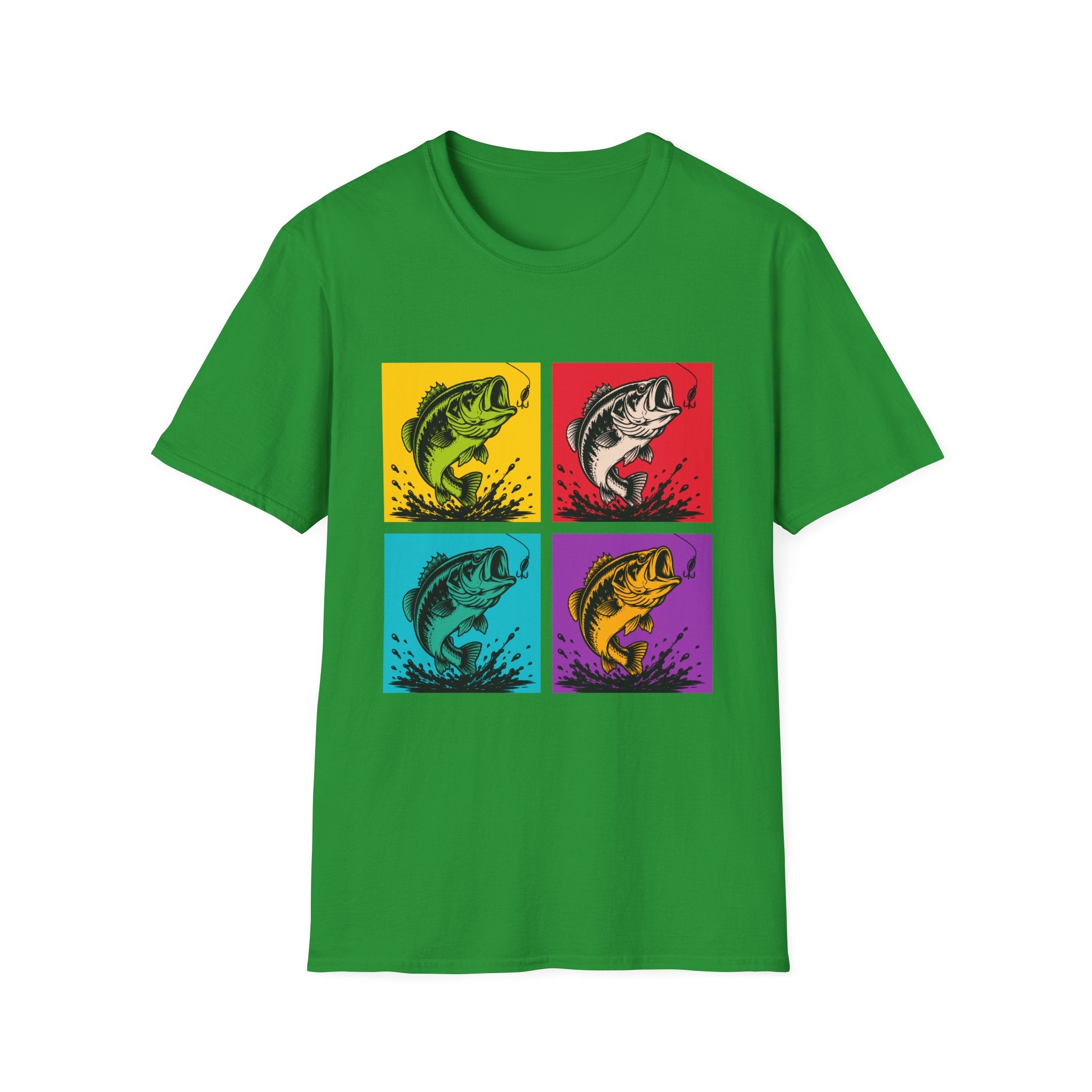 Color Splash Bass  T-Shirt