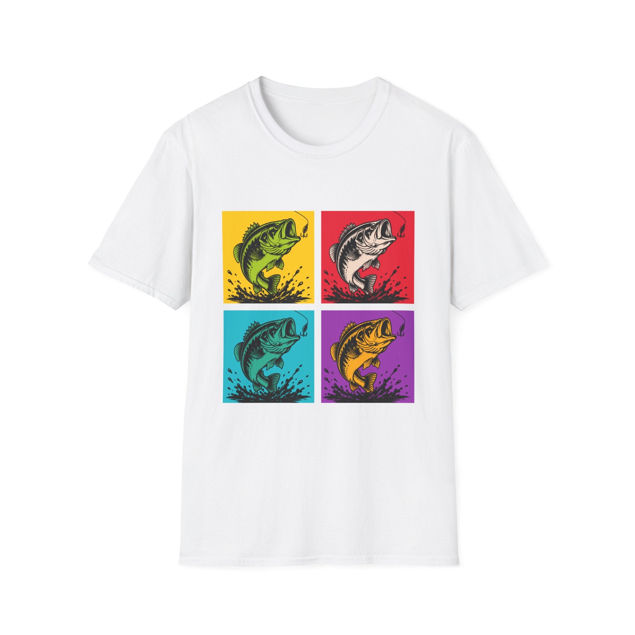 Color Splash Bass  T-Shirt