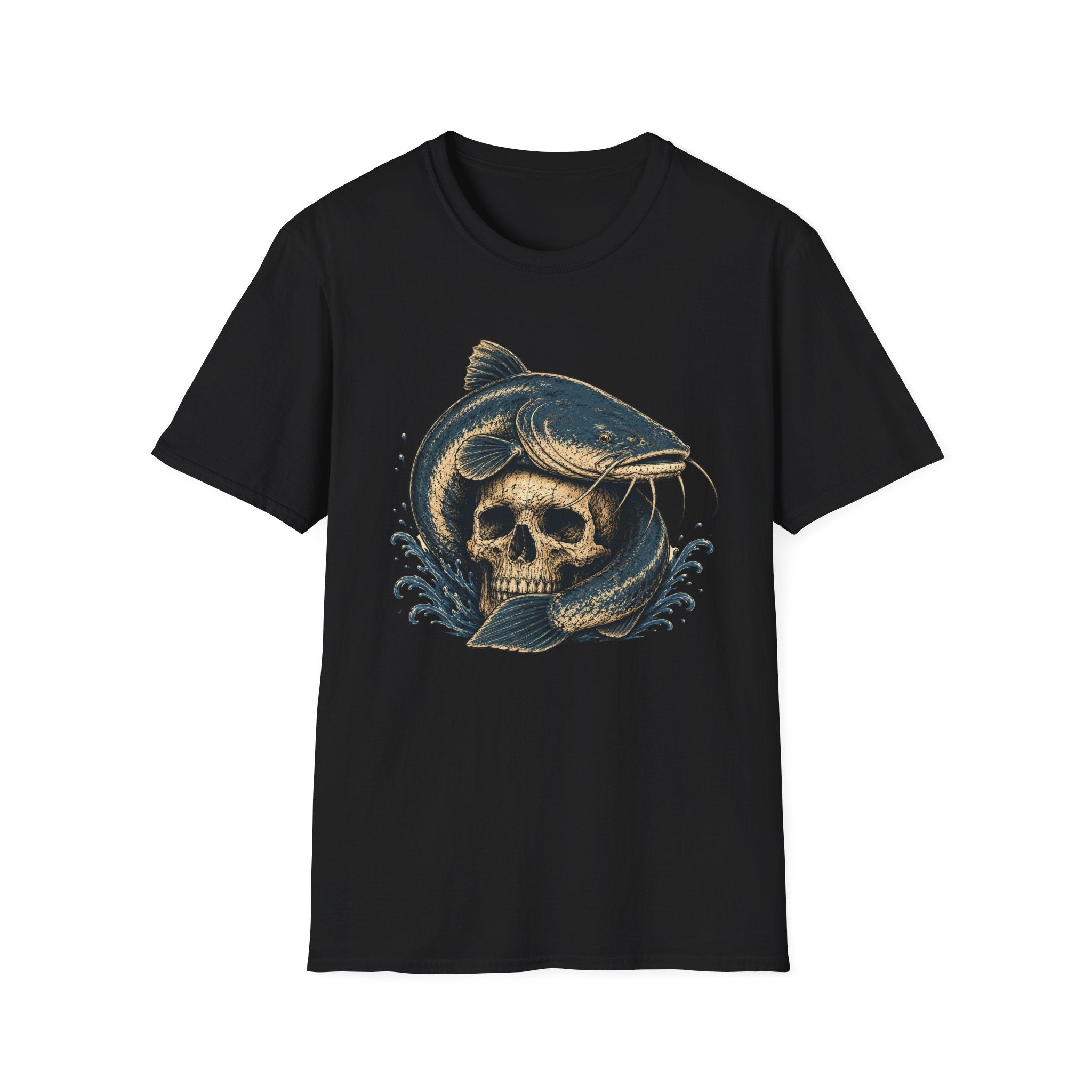 Catfish on Skull T-Shirt