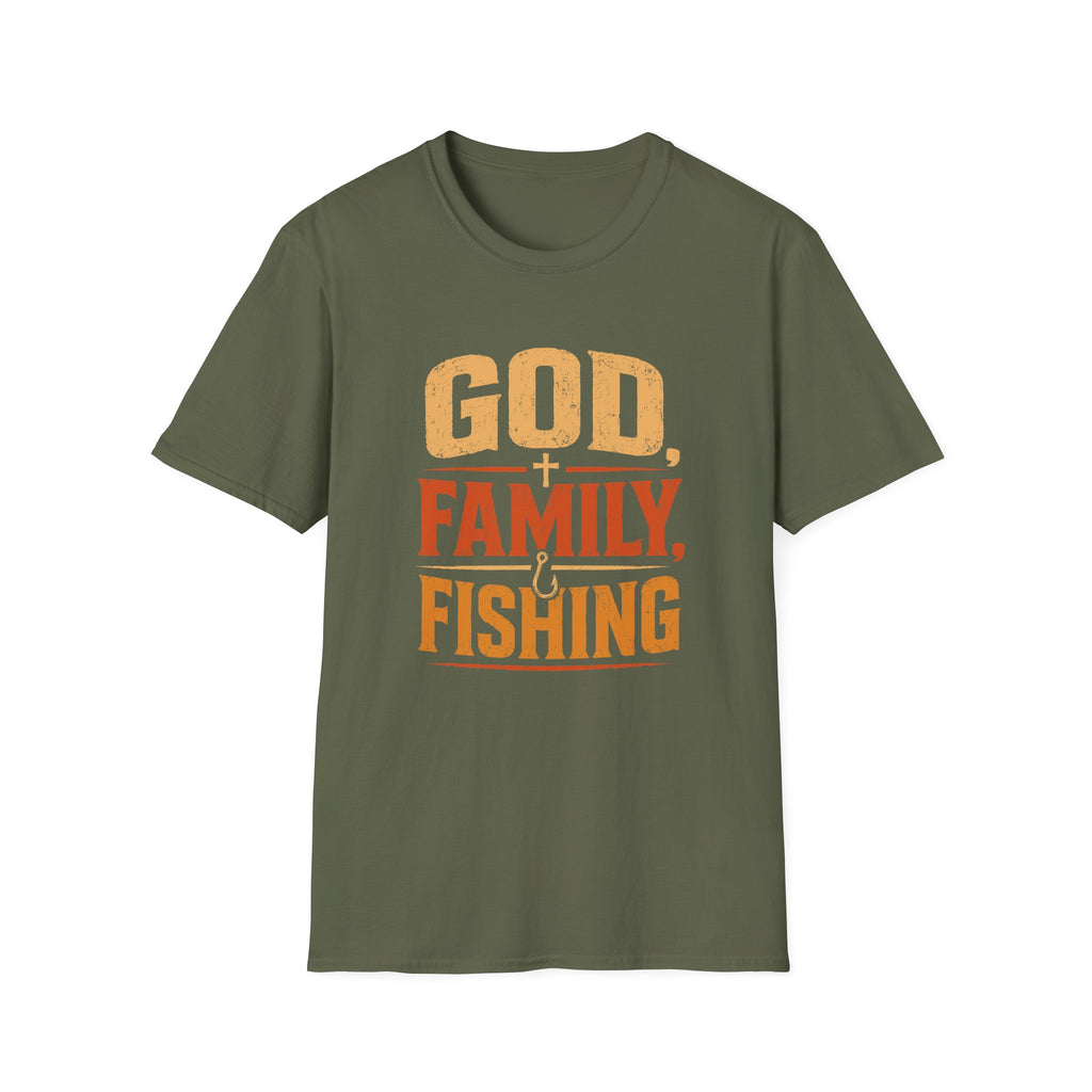 God Family Fishing  T-Shirt