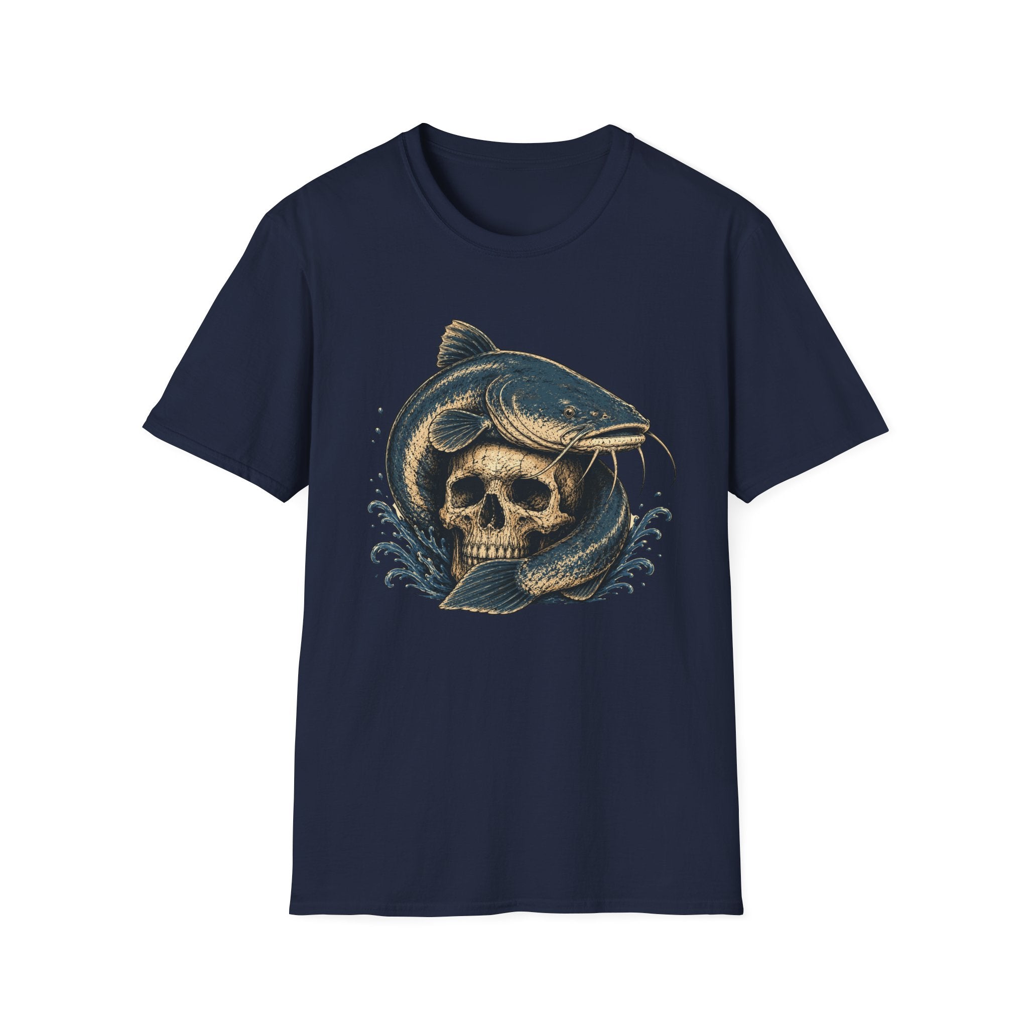 Catfish on Skull T-Shirt
