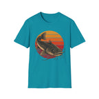 Retro Sunset Catfish  T-Shirt