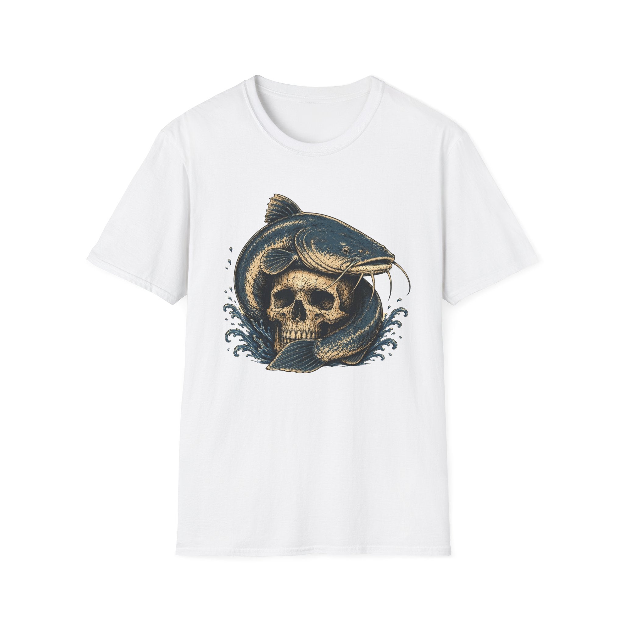 Catfish on Skull T-Shirt