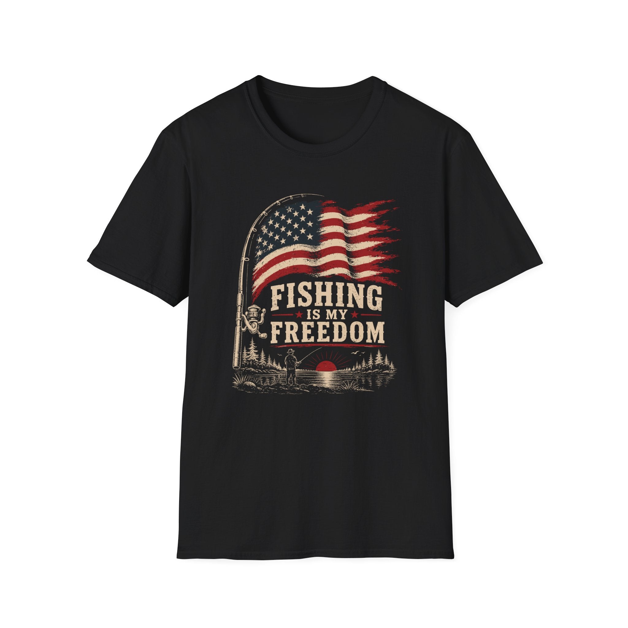 Fishing Freedom   T-Shirt