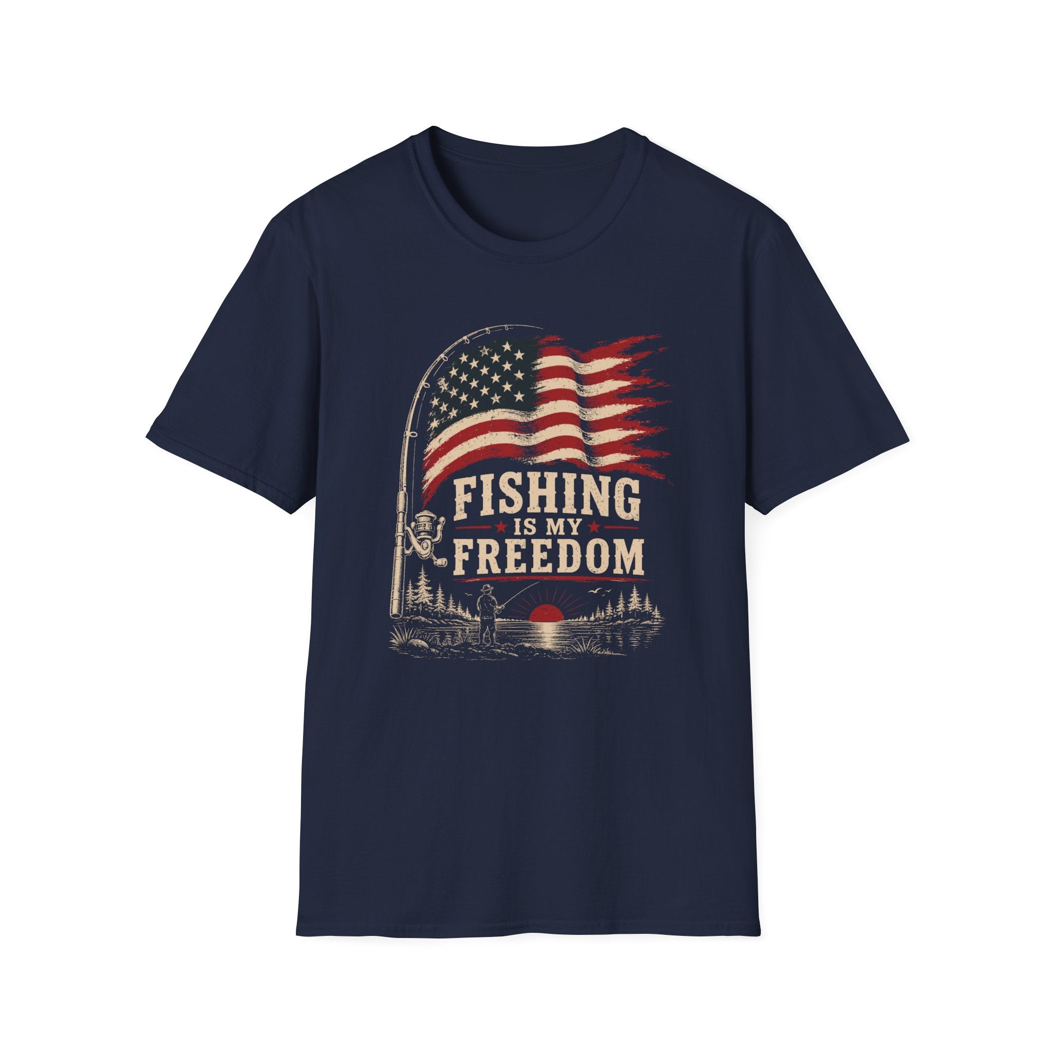 Fishing Freedom   T-Shirt