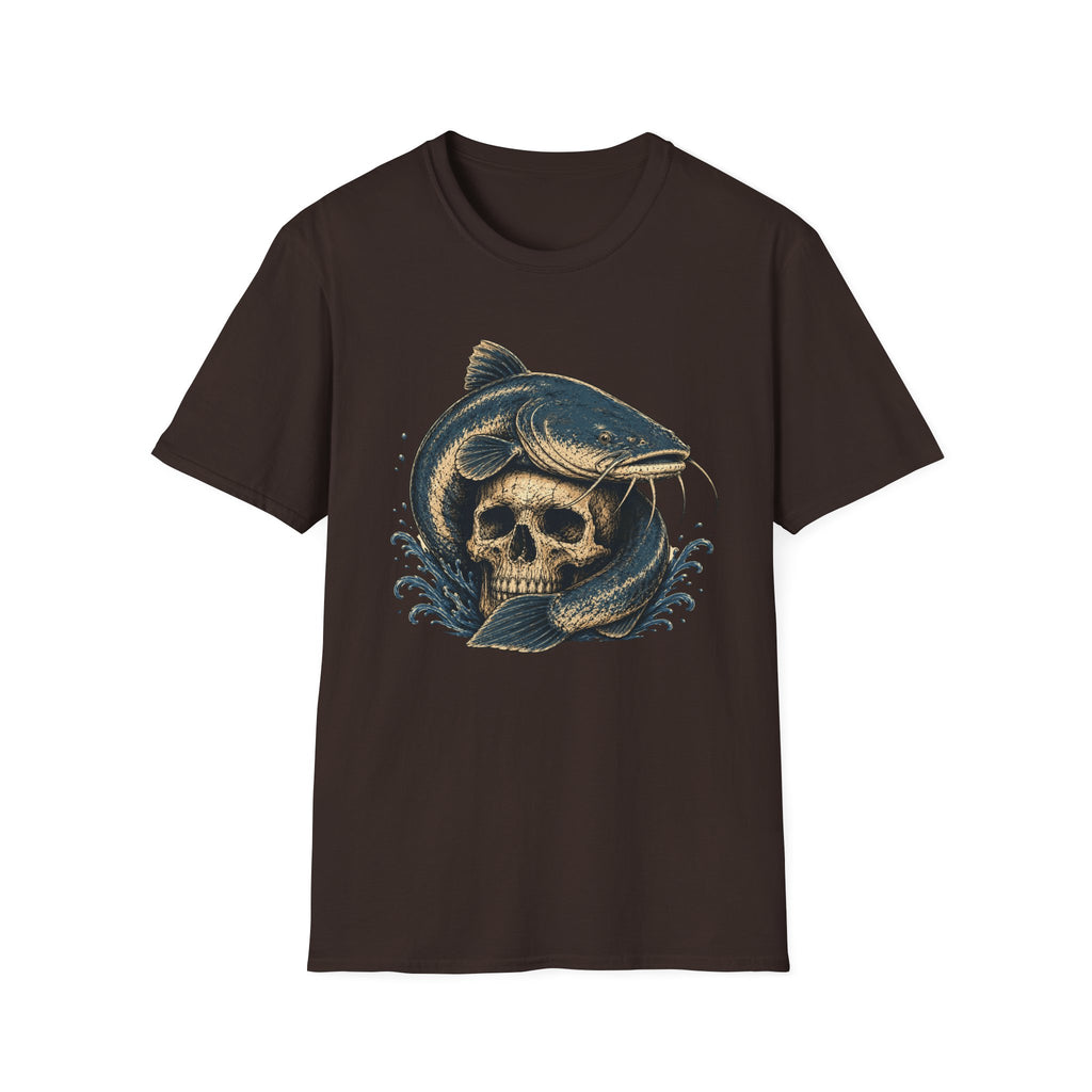 Catfish on Skull T-Shirt