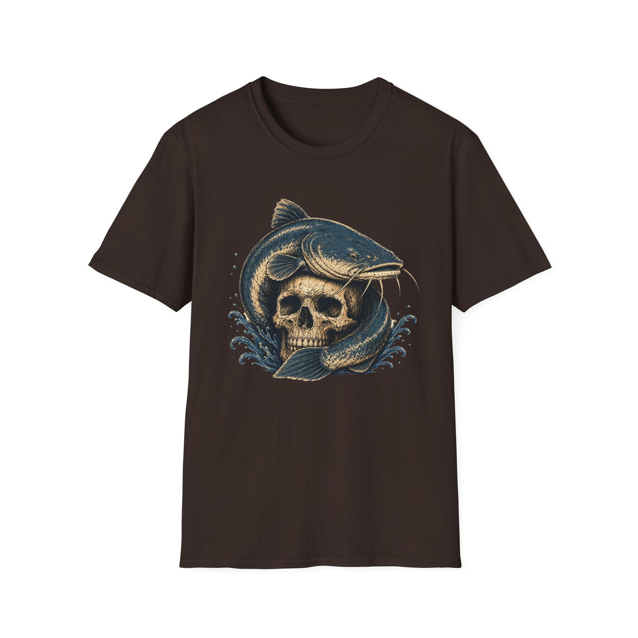 Catfish on Skull T-Shirt