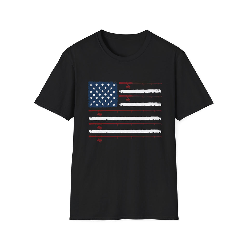 American Angler Flag  T-Shirt