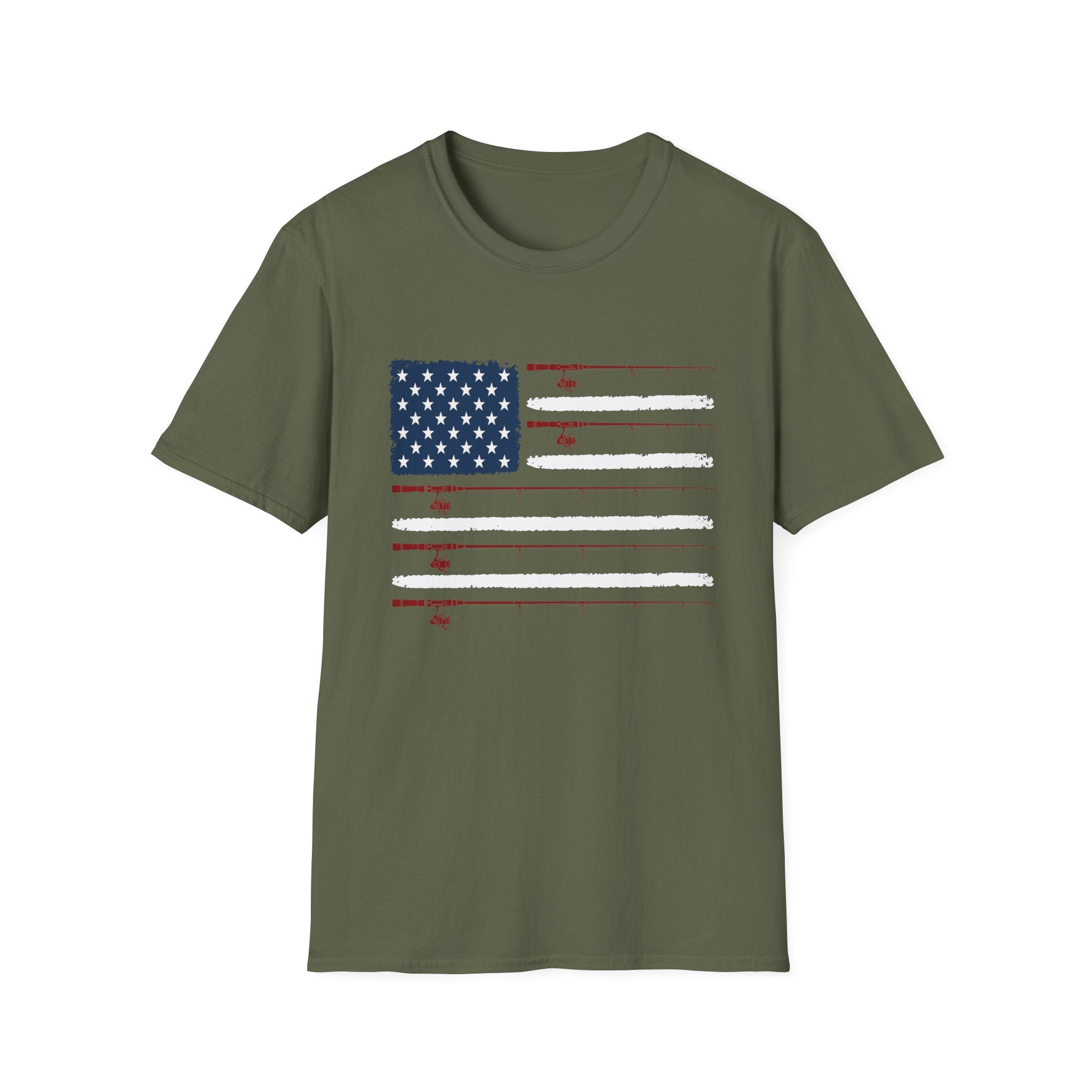 American Angler Flag  T-Shirt